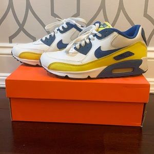 air max 90 white orange blue